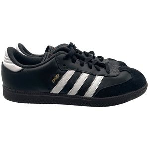 Adidas Boys Youth Samba Sneaker, Black/White, Size 6 Youth/ Womens 8
